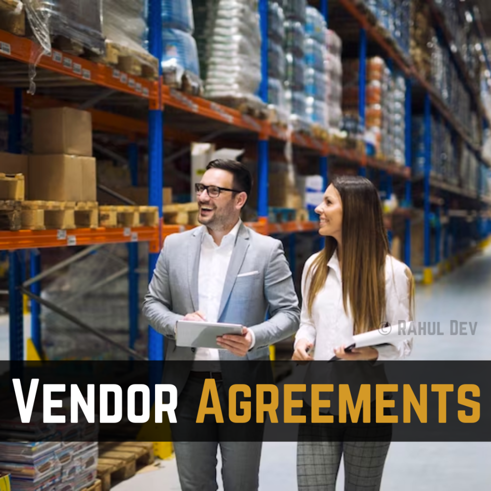 vendor and company discussing vendor agreement
